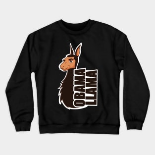 Obama Llama Crewneck Sweatshirt